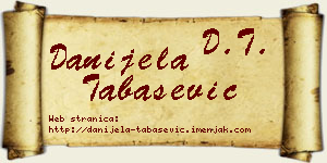 Danijela Tabašević vizit kartica
